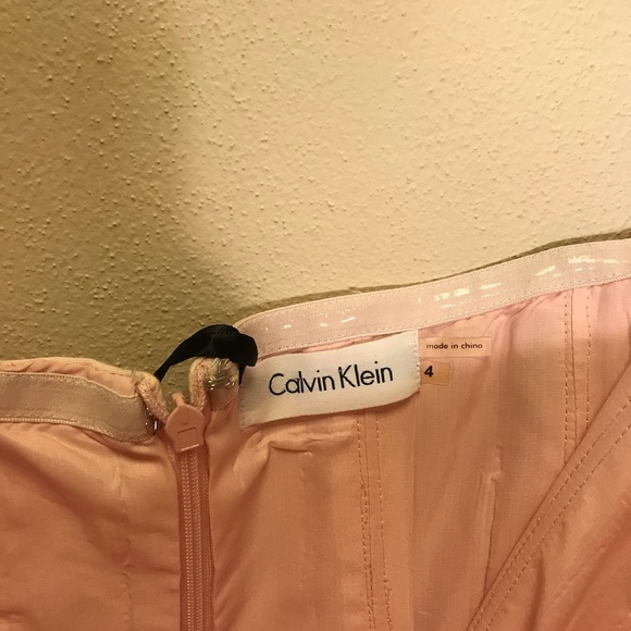 Calvin Klein Pink Strapless Party Dress - Picture 4 of 10